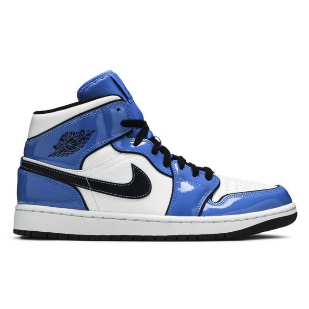 Air jordan 1 mid SE 'Signal blue' men's 9.5 product code DD6834 402 - Picture 1 of 7